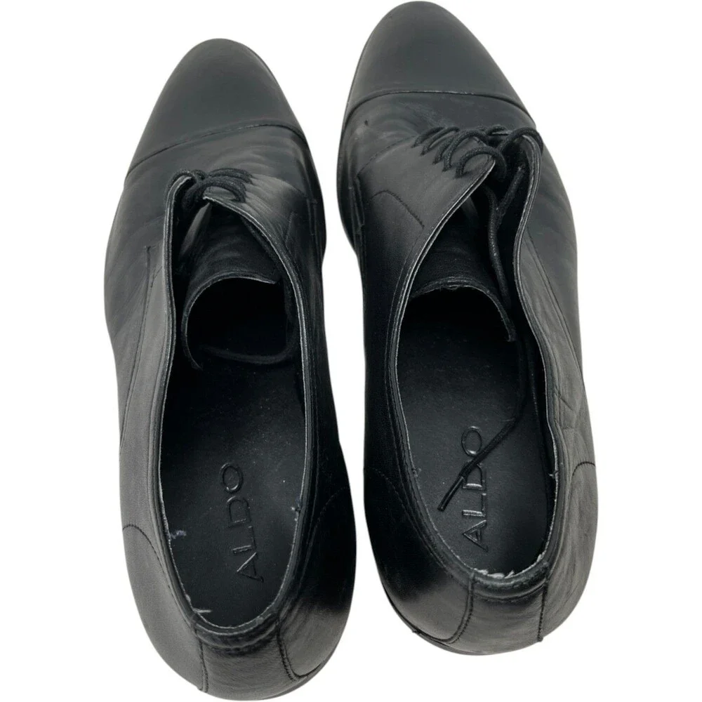 ALDO Derby Dress Shoes Men’s Size 14 Black Leather Cap Toe Classic Formal